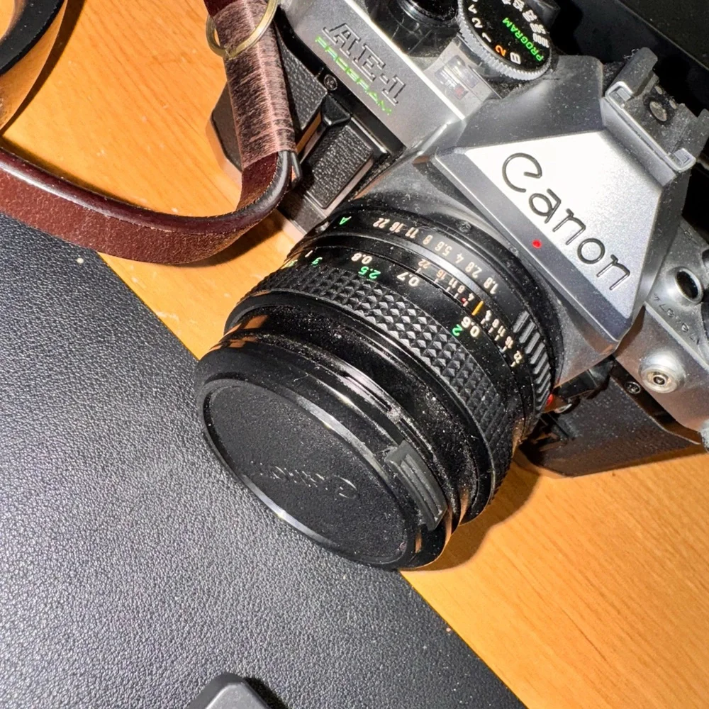 Canon Black and Silver Camera